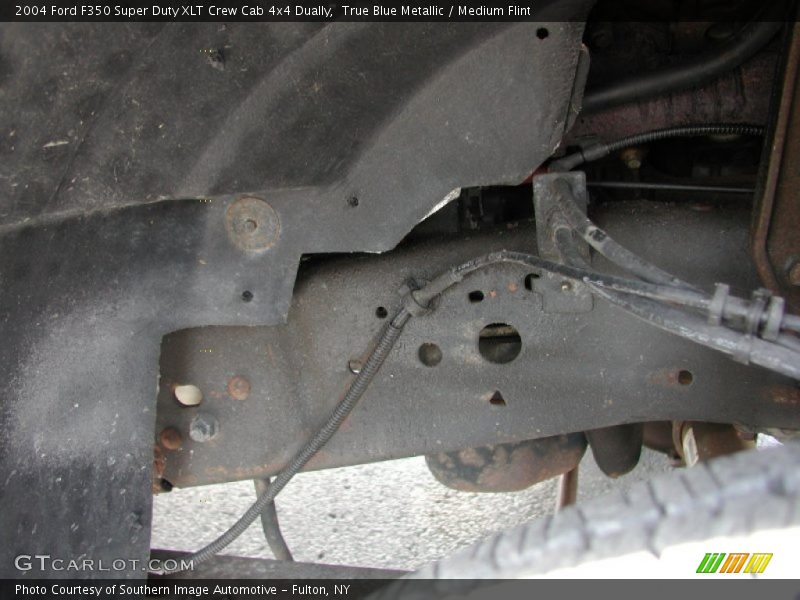 True Blue Metallic / Medium Flint 2004 Ford F350 Super Duty XLT Crew Cab 4x4 Dually