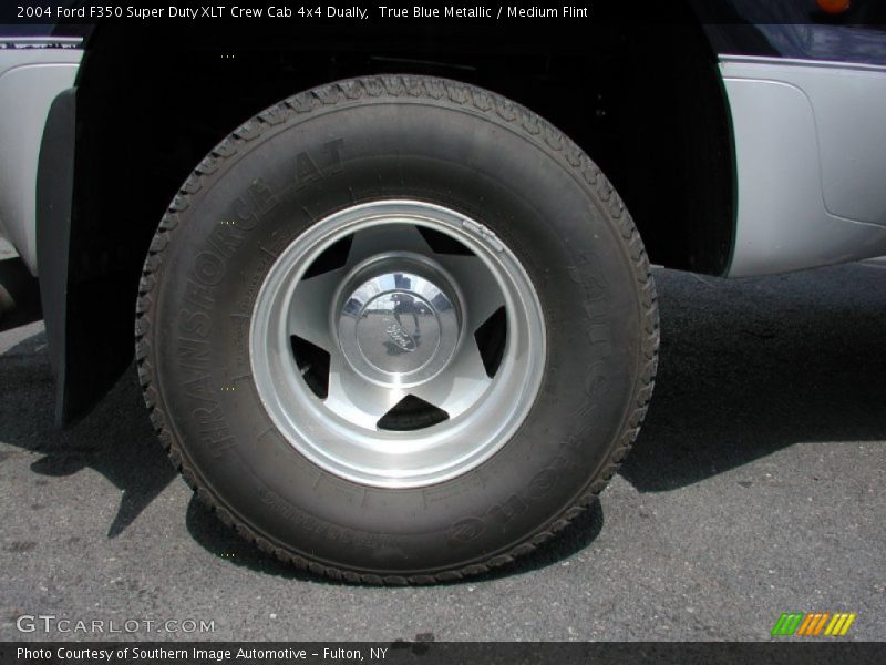 True Blue Metallic / Medium Flint 2004 Ford F350 Super Duty XLT Crew Cab 4x4 Dually