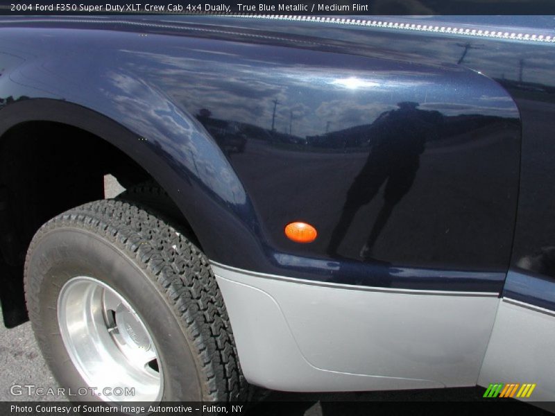 True Blue Metallic / Medium Flint 2004 Ford F350 Super Duty XLT Crew Cab 4x4 Dually