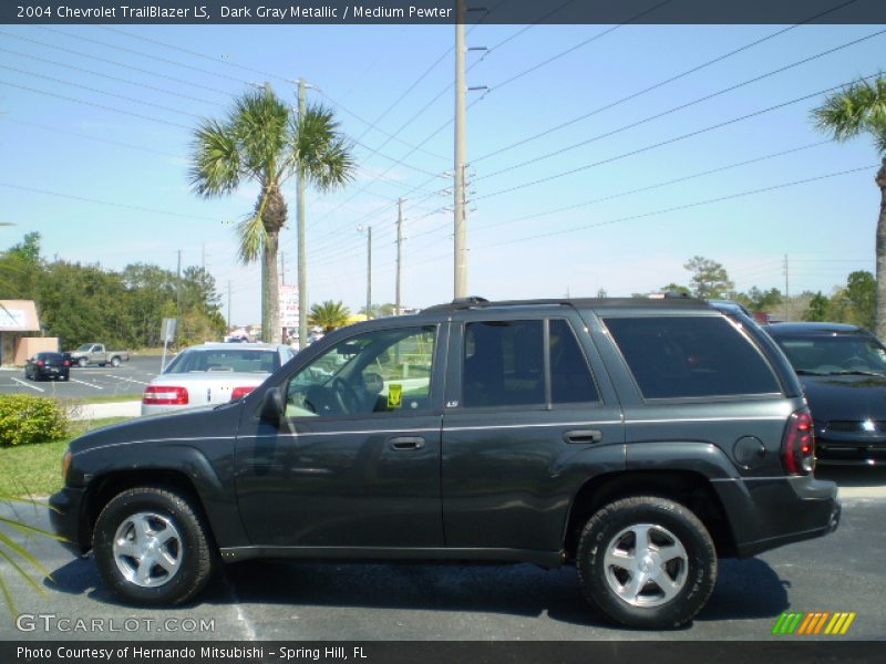 Dark Gray Metallic / Medium Pewter 2004 Chevrolet TrailBlazer LS