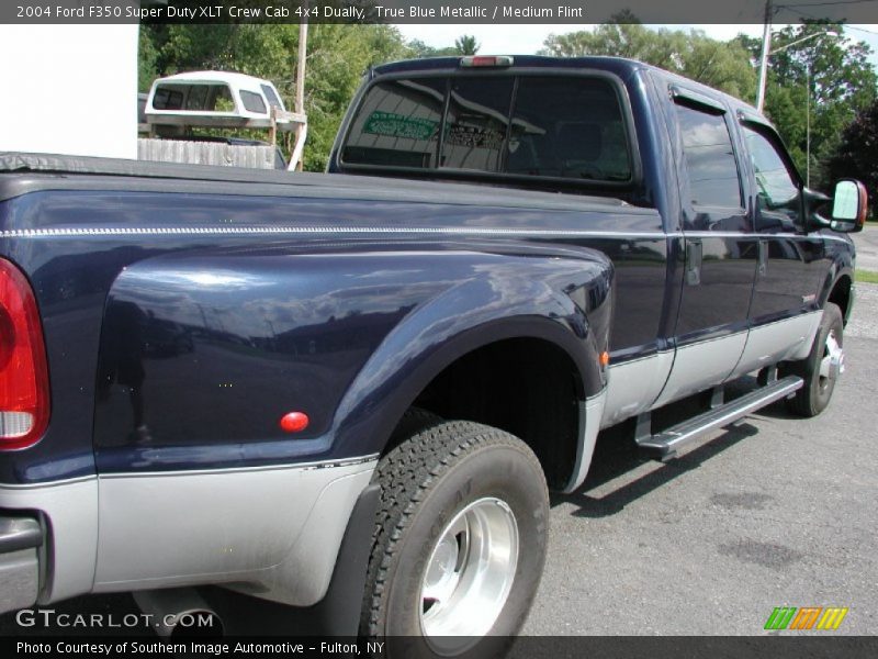 True Blue Metallic / Medium Flint 2004 Ford F350 Super Duty XLT Crew Cab 4x4 Dually