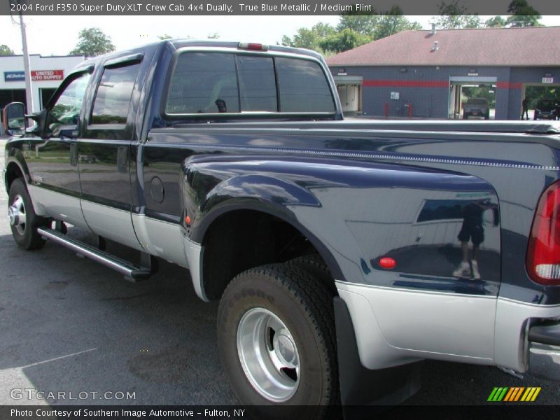 True Blue Metallic / Medium Flint 2004 Ford F350 Super Duty XLT Crew Cab 4x4 Dually