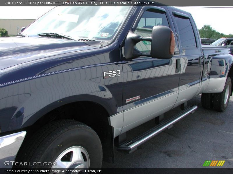 True Blue Metallic / Medium Flint 2004 Ford F350 Super Duty XLT Crew Cab 4x4 Dually
