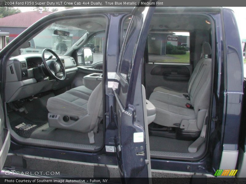 True Blue Metallic / Medium Flint 2004 Ford F350 Super Duty XLT Crew Cab 4x4 Dually
