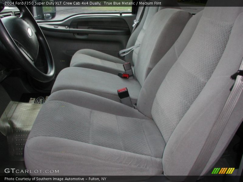 True Blue Metallic / Medium Flint 2004 Ford F350 Super Duty XLT Crew Cab 4x4 Dually