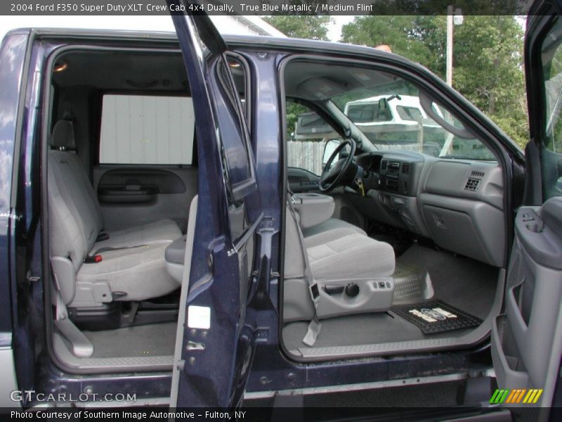 True Blue Metallic / Medium Flint 2004 Ford F350 Super Duty XLT Crew Cab 4x4 Dually