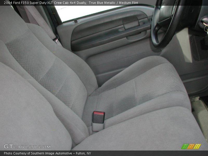 True Blue Metallic / Medium Flint 2004 Ford F350 Super Duty XLT Crew Cab 4x4 Dually
