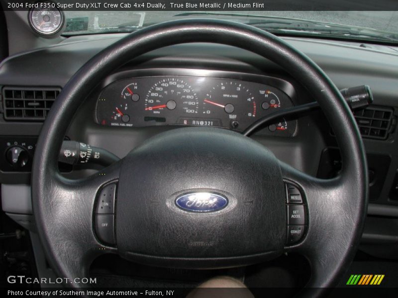 True Blue Metallic / Medium Flint 2004 Ford F350 Super Duty XLT Crew Cab 4x4 Dually