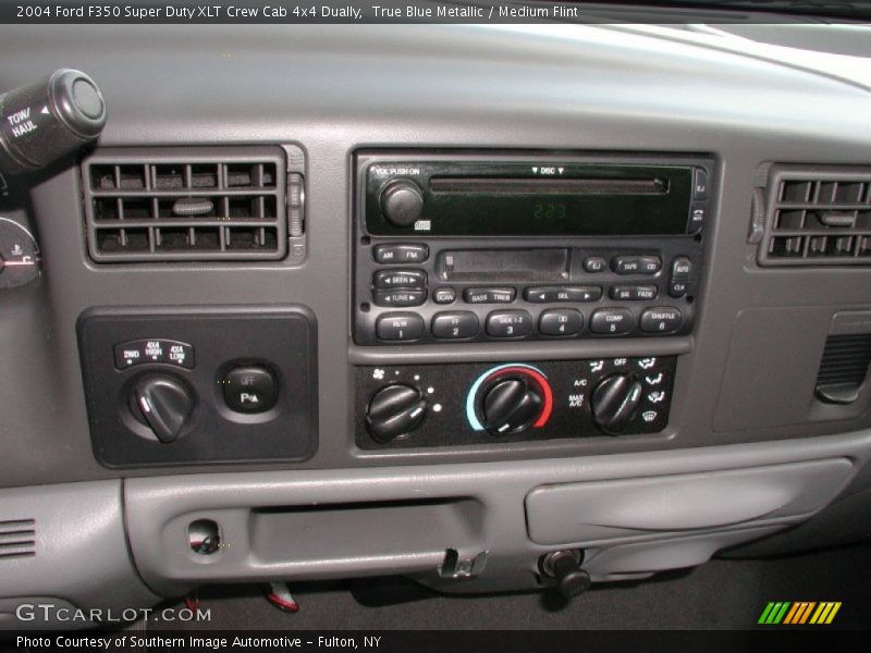 True Blue Metallic / Medium Flint 2004 Ford F350 Super Duty XLT Crew Cab 4x4 Dually