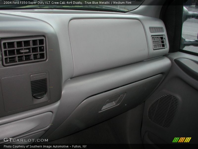 True Blue Metallic / Medium Flint 2004 Ford F350 Super Duty XLT Crew Cab 4x4 Dually