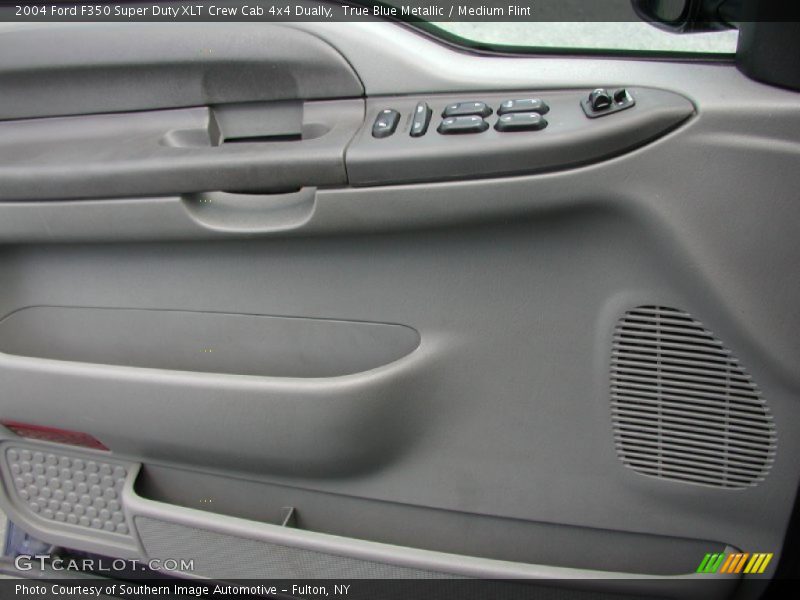 True Blue Metallic / Medium Flint 2004 Ford F350 Super Duty XLT Crew Cab 4x4 Dually