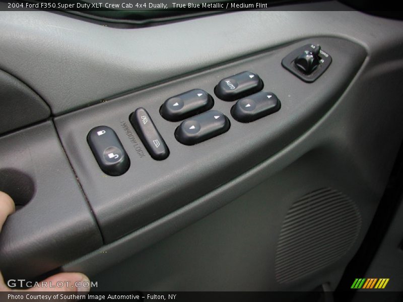 True Blue Metallic / Medium Flint 2004 Ford F350 Super Duty XLT Crew Cab 4x4 Dually