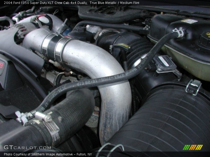 True Blue Metallic / Medium Flint 2004 Ford F350 Super Duty XLT Crew Cab 4x4 Dually