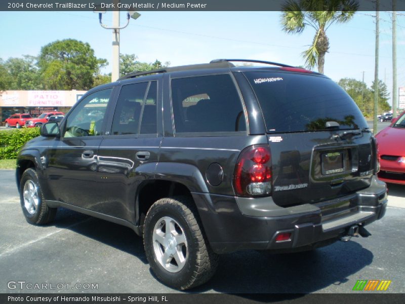 Dark Gray Metallic / Medium Pewter 2004 Chevrolet TrailBlazer LS