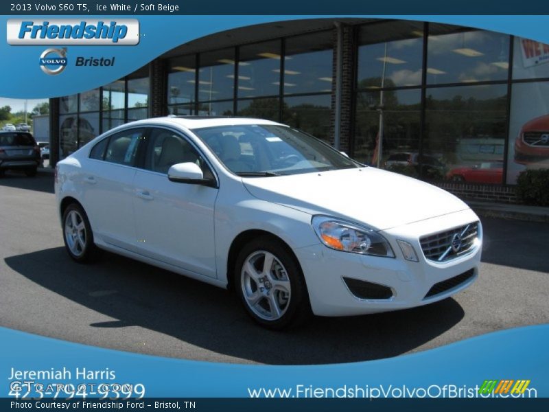 Ice White / Soft Beige 2013 Volvo S60 T5