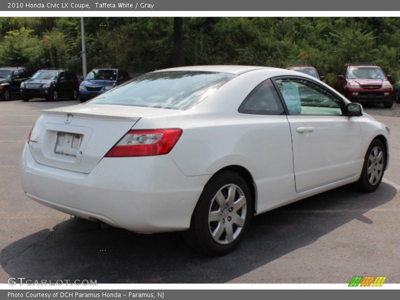 Taffeta White / Gray 2010 Honda Civic LX Coupe