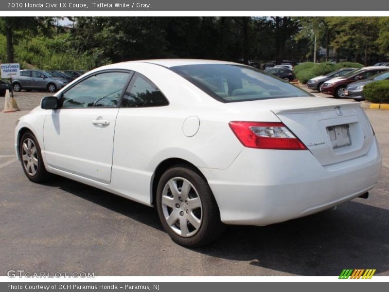 Taffeta White / Gray 2010 Honda Civic LX Coupe