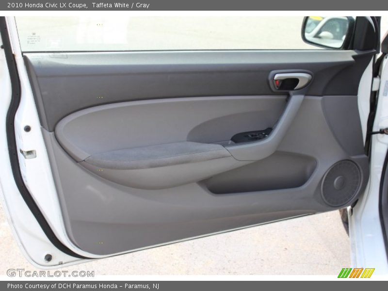 Taffeta White / Gray 2010 Honda Civic LX Coupe