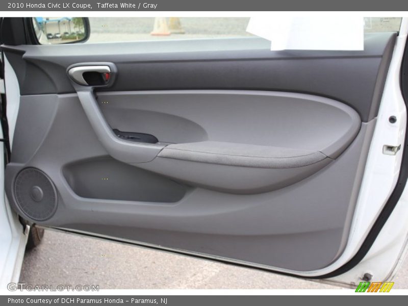 Taffeta White / Gray 2010 Honda Civic LX Coupe