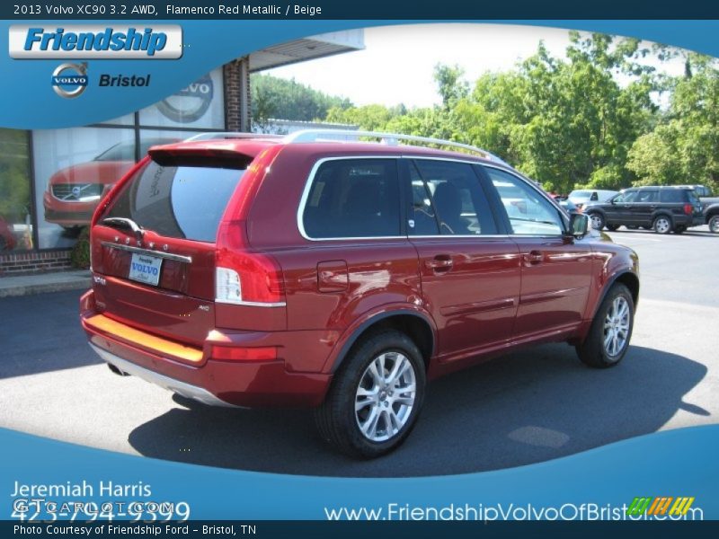 Flamenco Red Metallic / Beige 2013 Volvo XC90 3.2 AWD