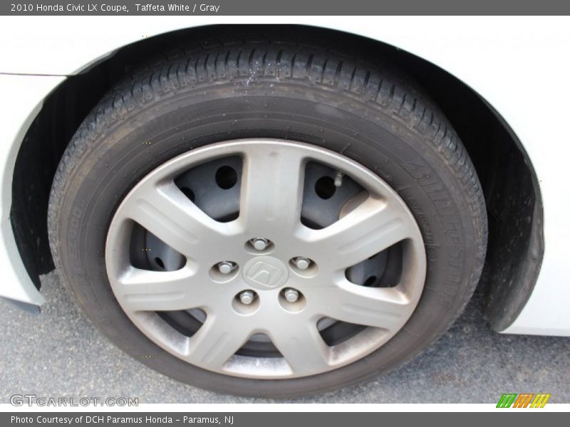 Taffeta White / Gray 2010 Honda Civic LX Coupe