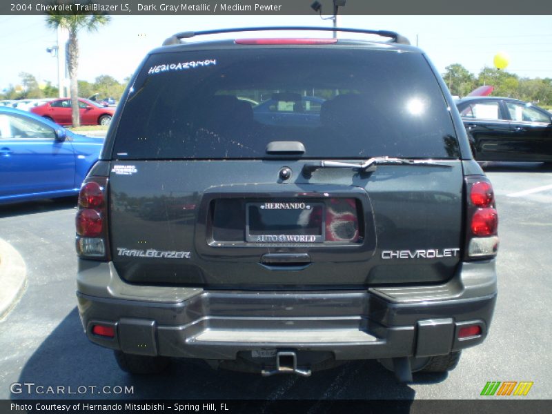 Dark Gray Metallic / Medium Pewter 2004 Chevrolet TrailBlazer LS