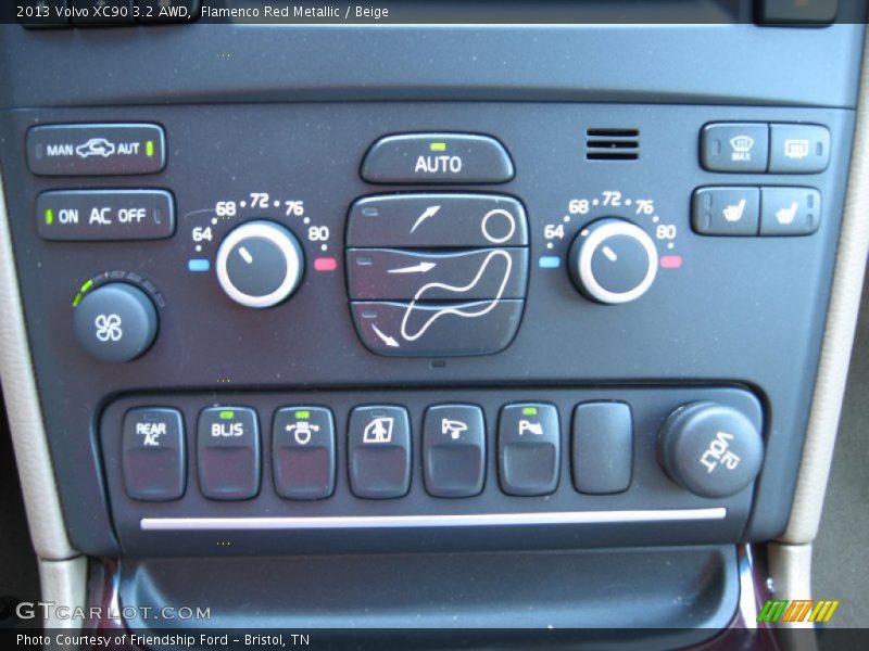 Controls of 2013 XC90 3.2 AWD