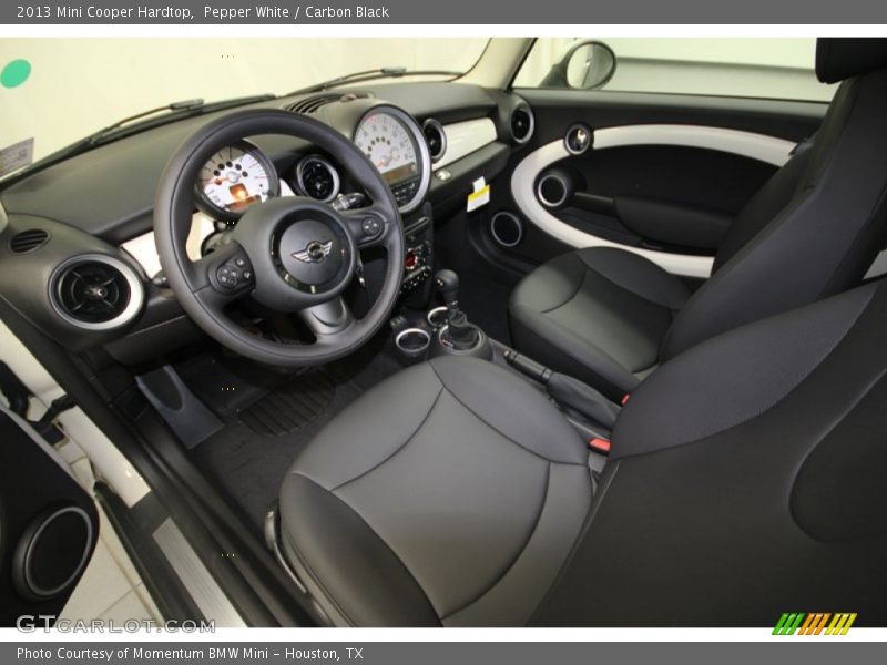 Pepper White / Carbon Black 2013 Mini Cooper Hardtop