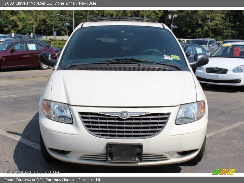 Stone White / Navy Blue 2003 Chrysler Voyager LX