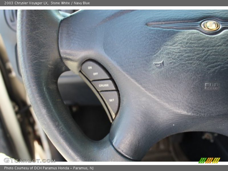 Stone White / Navy Blue 2003 Chrysler Voyager LX