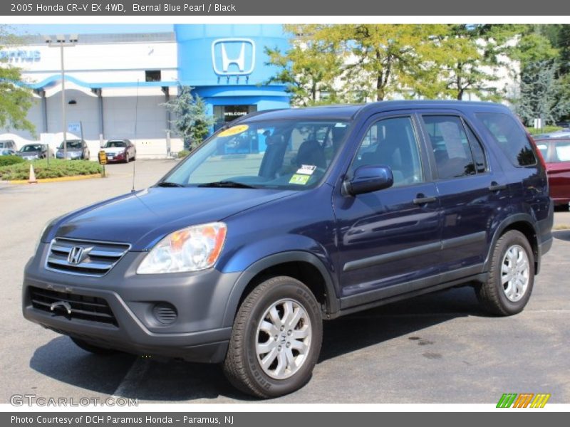 Eternal Blue Pearl / Black 2005 Honda CR-V EX 4WD