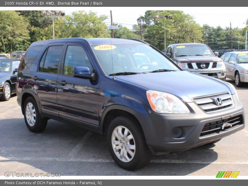 Eternal Blue Pearl / Black 2005 Honda CR-V EX 4WD