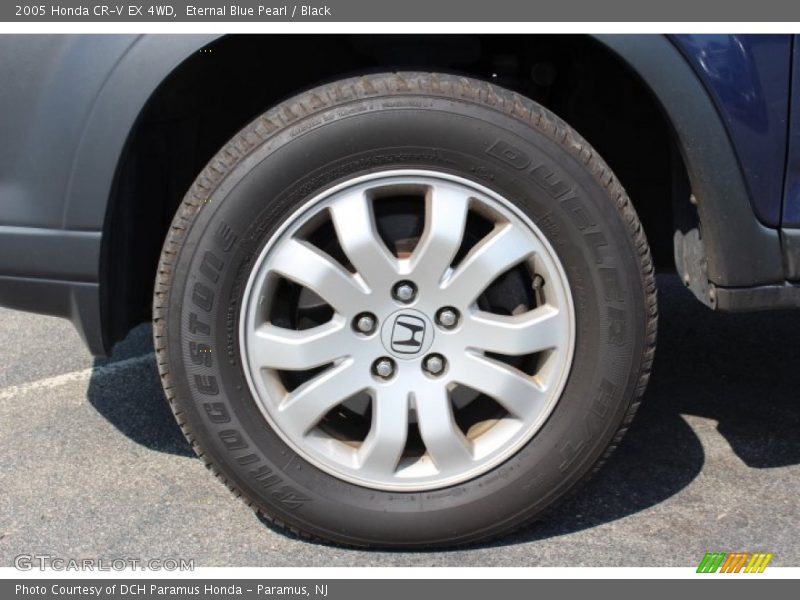 Eternal Blue Pearl / Black 2005 Honda CR-V EX 4WD
