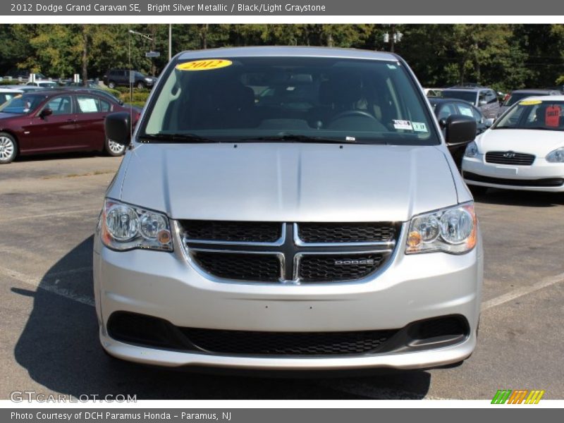 Bright Silver Metallic / Black/Light Graystone 2012 Dodge Grand Caravan SE