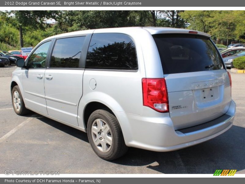 Bright Silver Metallic / Black/Light Graystone 2012 Dodge Grand Caravan SE