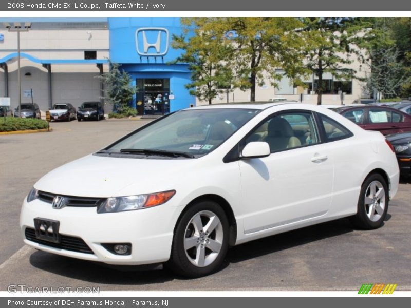 Taffeta White / Ivory 2008 Honda Civic EX-L Coupe