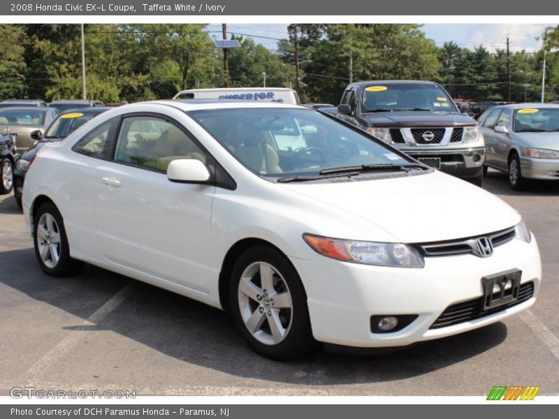 Taffeta White / Ivory 2008 Honda Civic EX-L Coupe