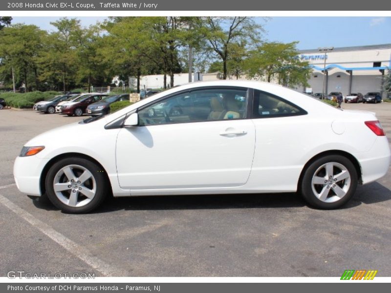 Taffeta White / Ivory 2008 Honda Civic EX-L Coupe