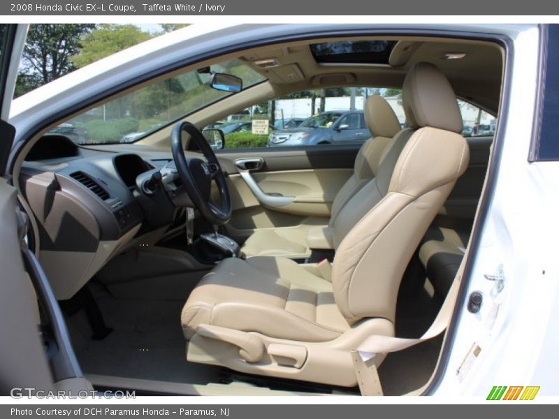 Taffeta White / Ivory 2008 Honda Civic EX-L Coupe