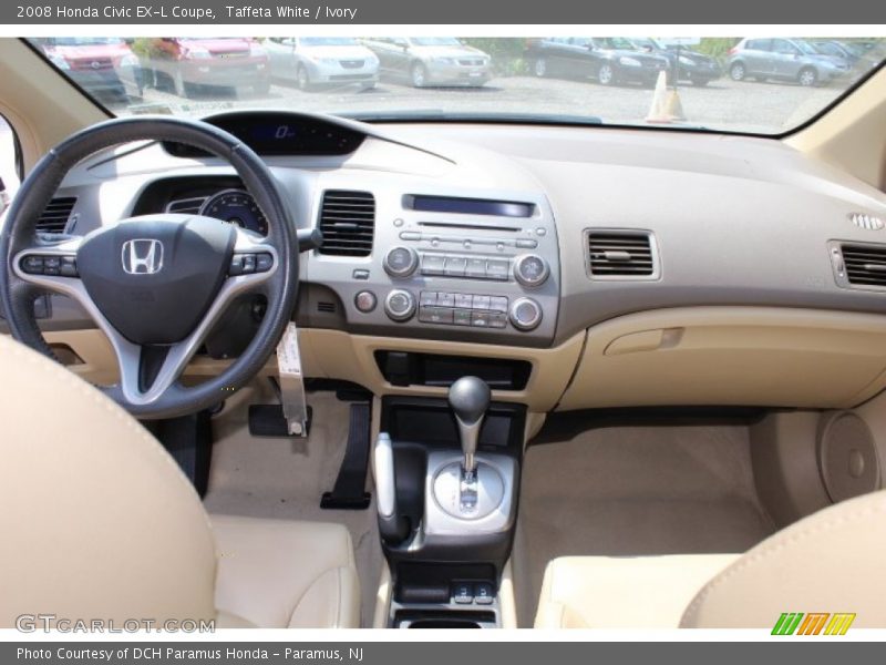Taffeta White / Ivory 2008 Honda Civic EX-L Coupe