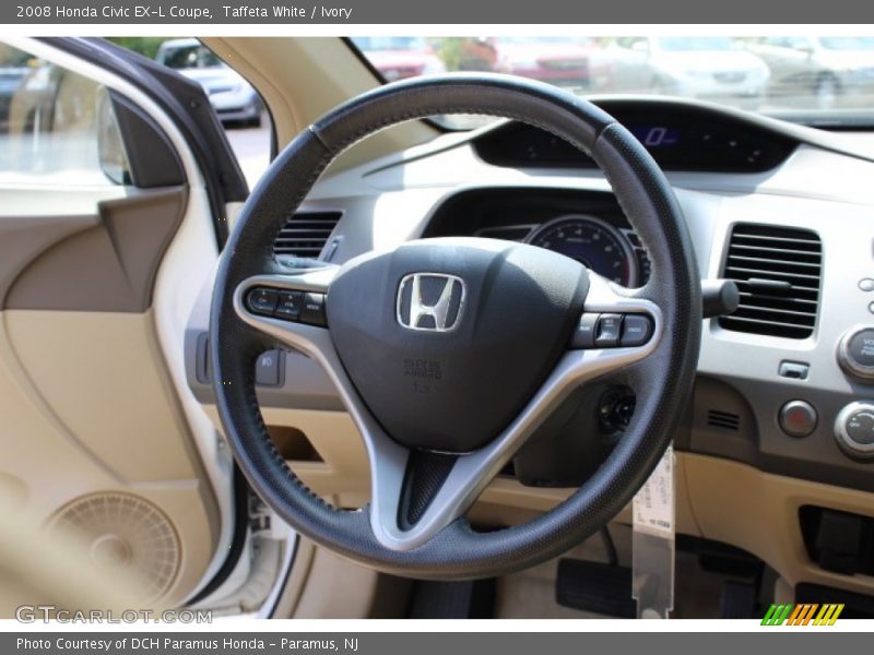 Taffeta White / Ivory 2008 Honda Civic EX-L Coupe