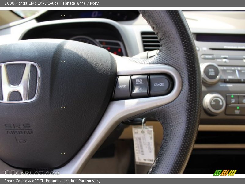 Taffeta White / Ivory 2008 Honda Civic EX-L Coupe
