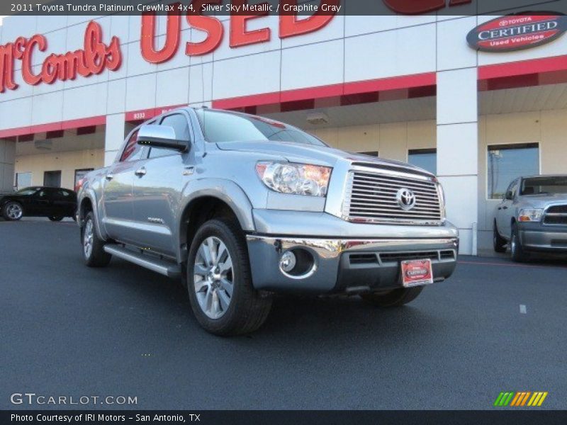 Silver Sky Metallic / Graphite Gray 2011 Toyota Tundra Platinum CrewMax 4x4