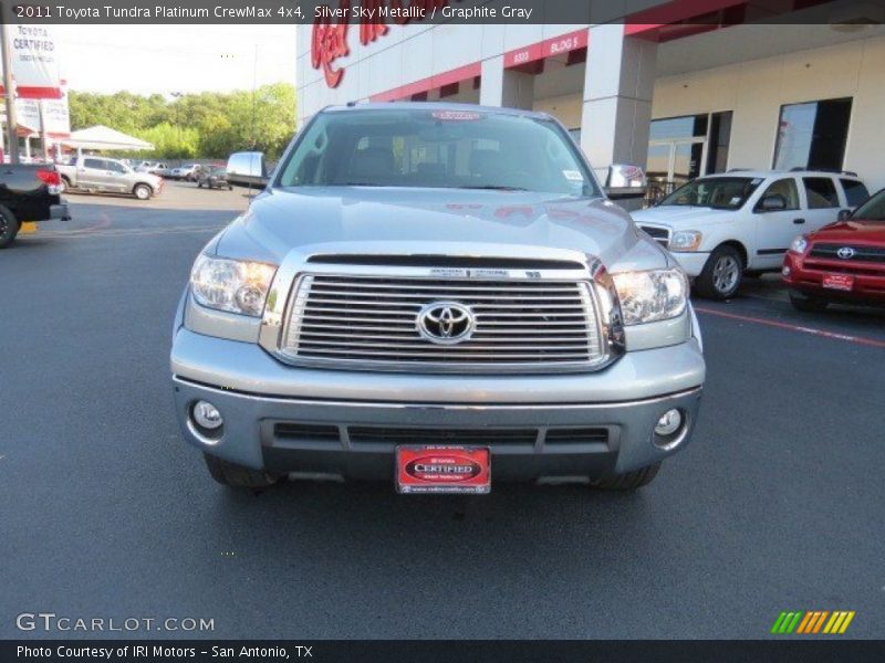 Silver Sky Metallic / Graphite Gray 2011 Toyota Tundra Platinum CrewMax 4x4