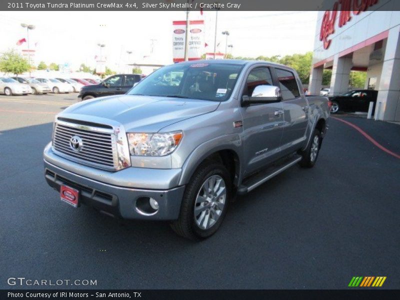 Silver Sky Metallic / Graphite Gray 2011 Toyota Tundra Platinum CrewMax 4x4