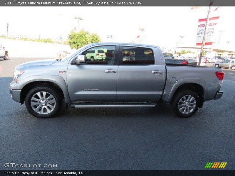 Silver Sky Metallic / Graphite Gray 2011 Toyota Tundra Platinum CrewMax 4x4