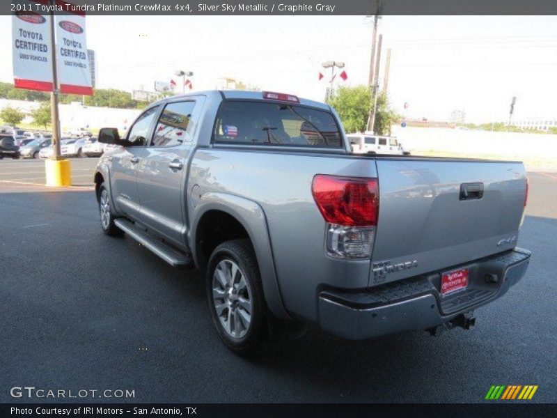 Silver Sky Metallic / Graphite Gray 2011 Toyota Tundra Platinum CrewMax 4x4
