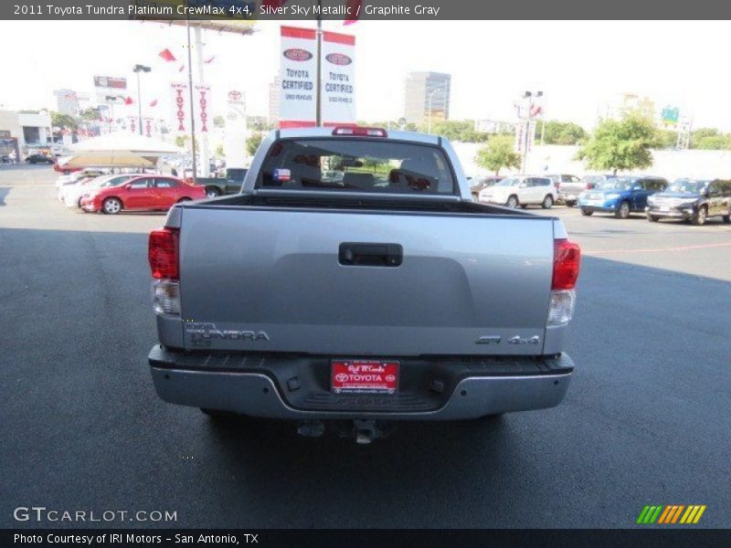 Silver Sky Metallic / Graphite Gray 2011 Toyota Tundra Platinum CrewMax 4x4