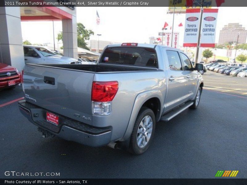 Silver Sky Metallic / Graphite Gray 2011 Toyota Tundra Platinum CrewMax 4x4