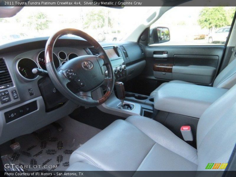 Silver Sky Metallic / Graphite Gray 2011 Toyota Tundra Platinum CrewMax 4x4
